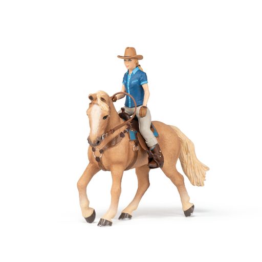 Western Ruiter met Paard