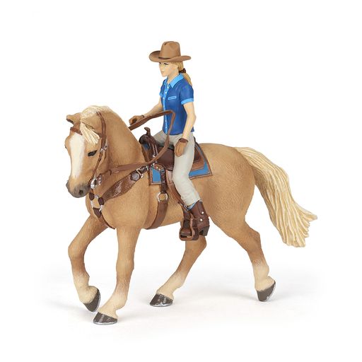 Western Ruiter met Paard