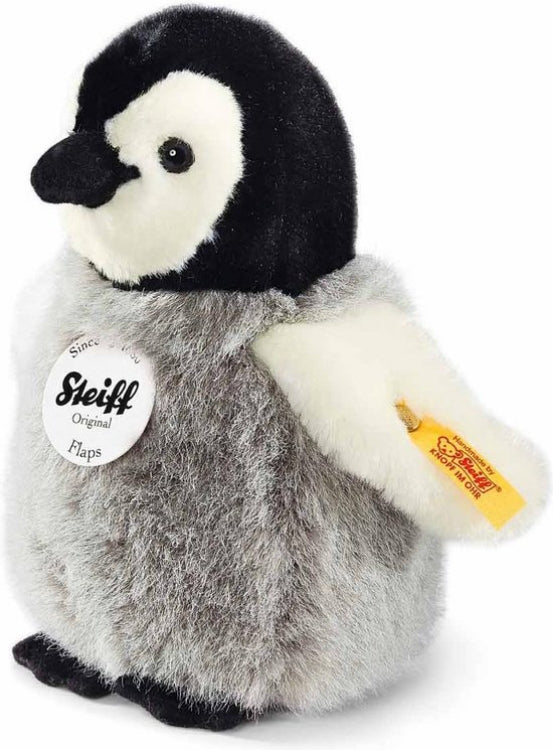 Steiff Pinguïn Flaps zwart/wit/grijs