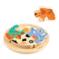 Houten reliëfpuzzel - Rondo Dog 4 stukken