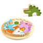 Houten reliëfpuzzel - Rondo Croco 4 stukken