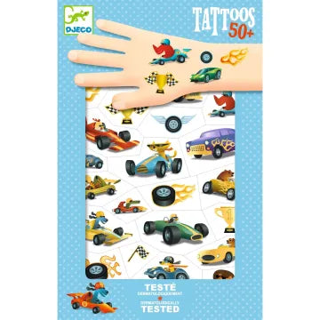 Tattoos - Raceauto's 50 stuks