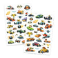 Tattoos - Raceauto's 50 stuks