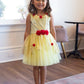Yellow Beauty Party Dress 3 tot 5 jaar
