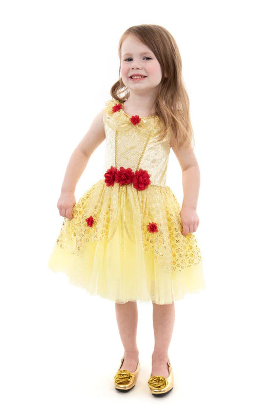 Yellow Beauty Party Dress 3 tot 5 jaar