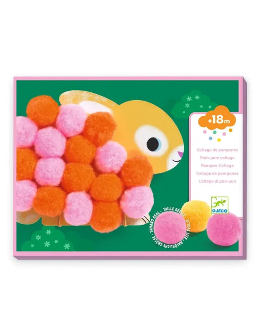 Knutselset Pompon Collages - Dieren