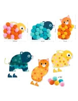 Knutselset Pompon Collages - Dieren