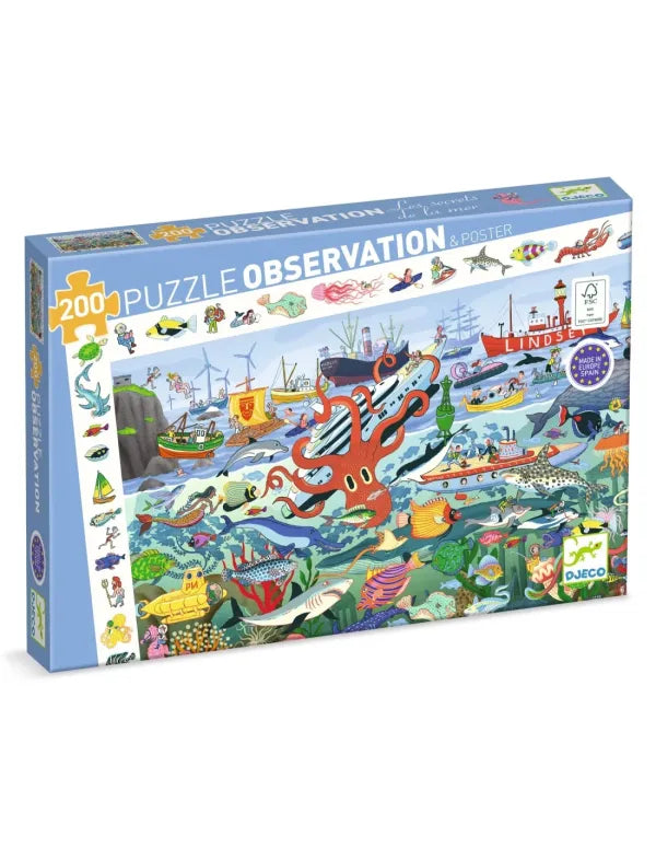 Observatiepuzzel - Geheimen van de zee 200 stukjes
