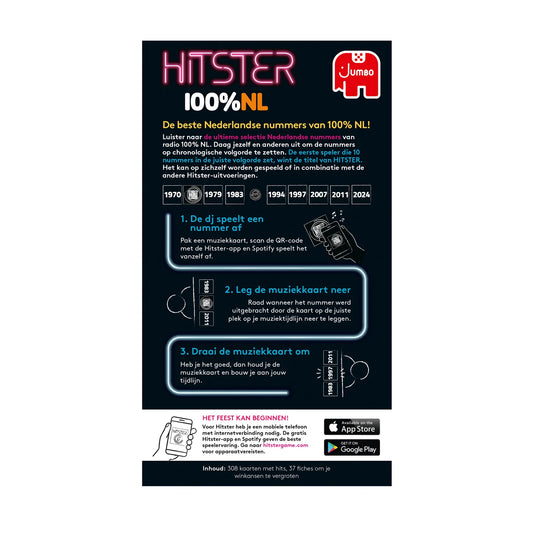 Hitster - 100 % NL Nederlandstalig partyspel