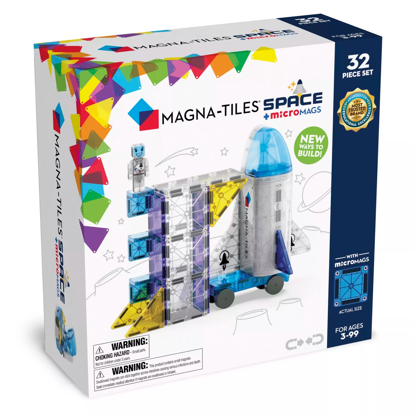 Magna-Tiles constructie - Space set 32 stuks