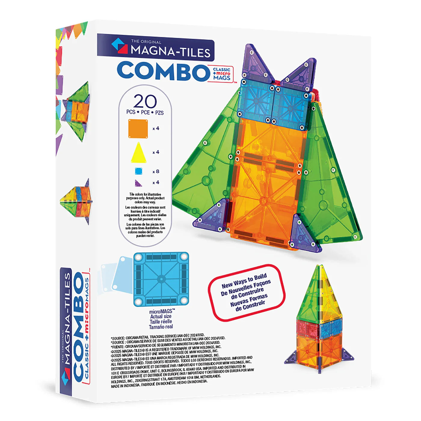 Magna-Tiles constructie - Combo Set 20 stuks