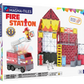Magna-Tiles brandweerkazerne magnetische bouwset 50 stuks