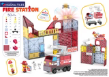 Magna-Tiles brandweerkazerne magnetische bouwset 50 stuks