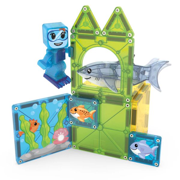 Magna Tiles magnetische bouwset - Shark Dive