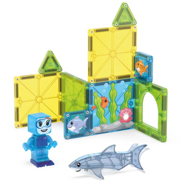 Magna Tiles magnetische bouwset - Shark Dive