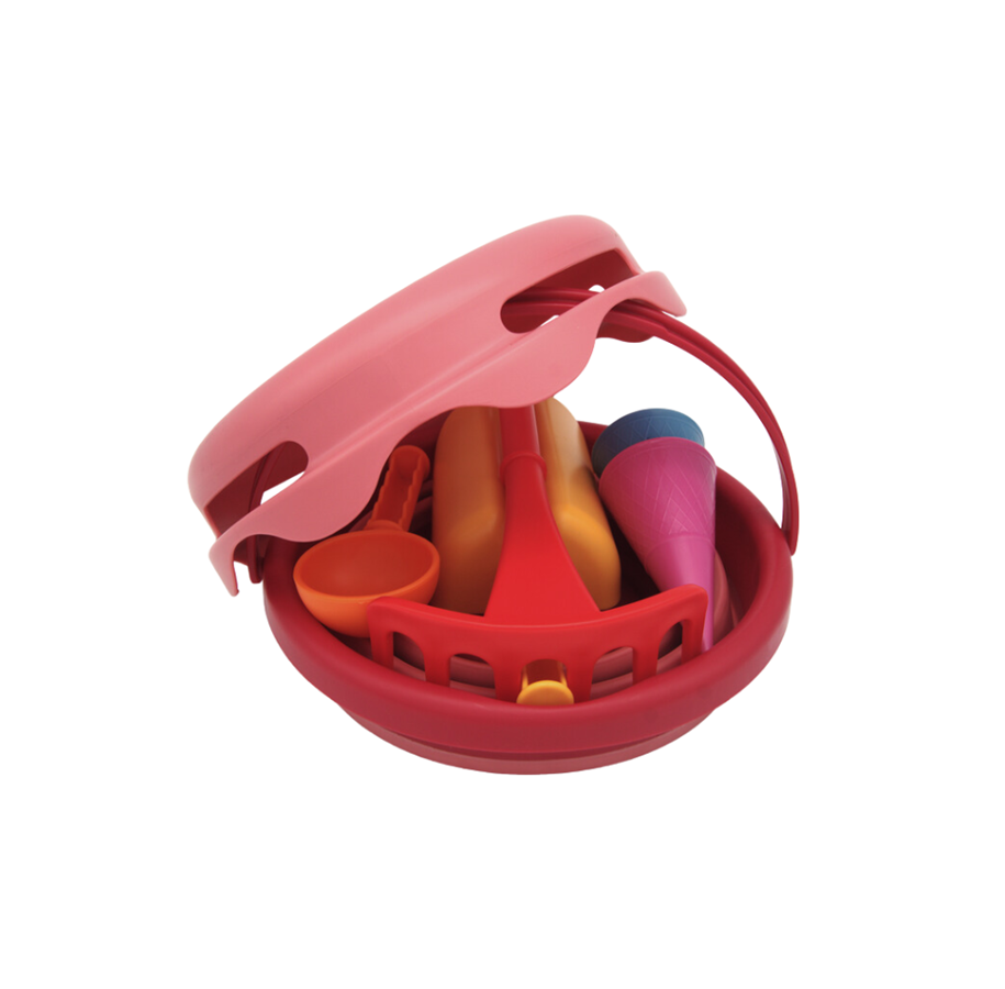 Zandspeelgoed - 7 in 1 rood