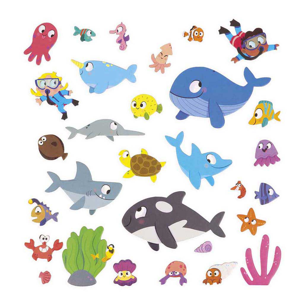 Magneti stories - Zeedieren 30 stuks