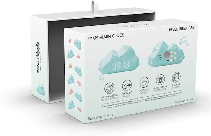 Mini Cloudy Clock Blauw