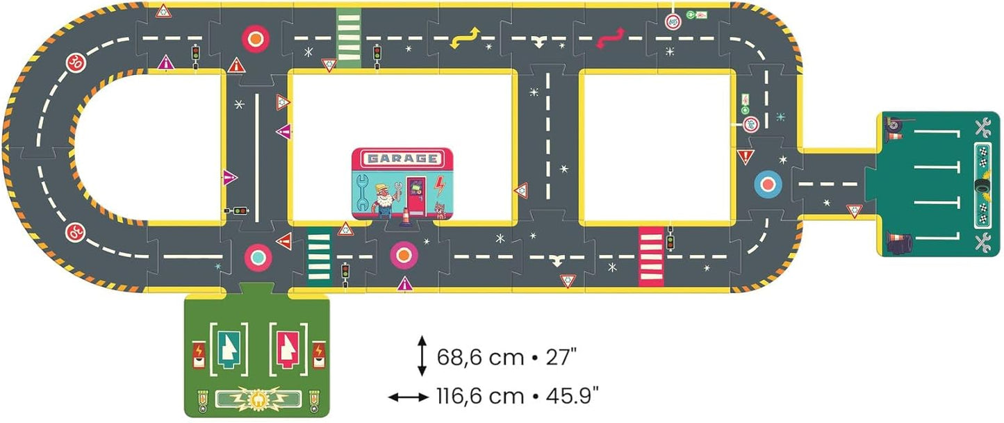 Reuzenpuzzel - City Circuit 26 stukjes