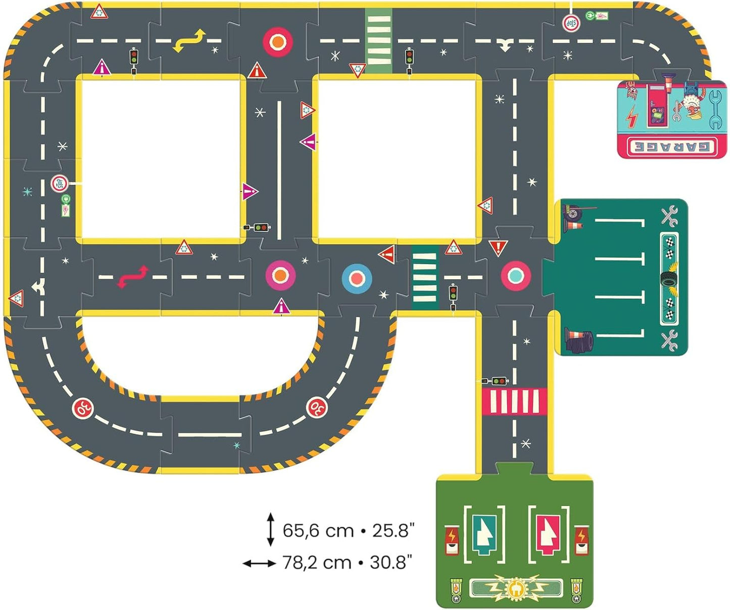 Reuzenpuzzel - City Circuit 26 stukjes