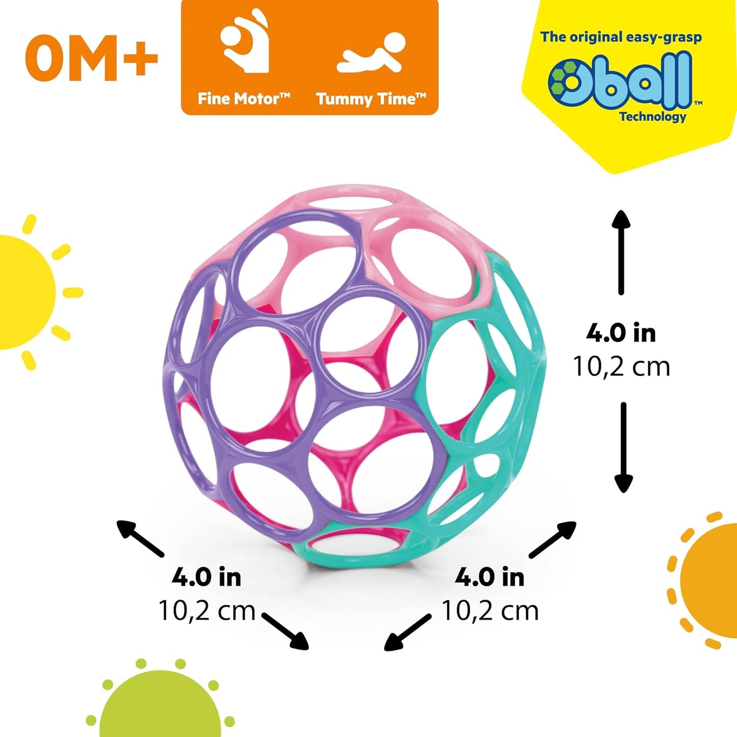 Grijpspeeltje Easy-Grasp roze/paars