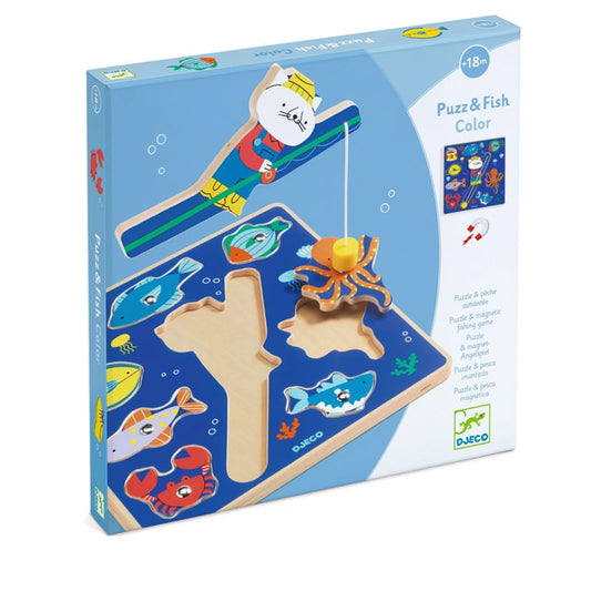 Magnetisch visspel en puzzel color