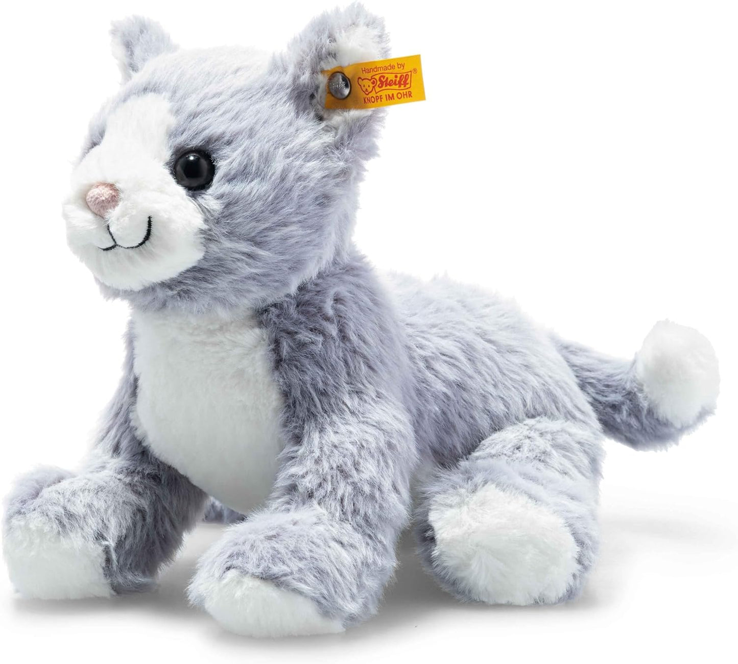Steiff Poes Cassie blauw/wit