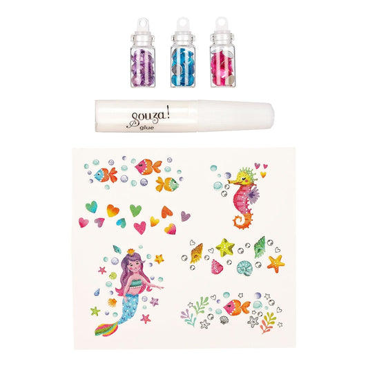 Glittertattooset - Zeemeermin