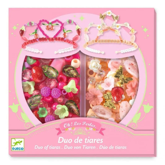 Knutselset tiara's roze