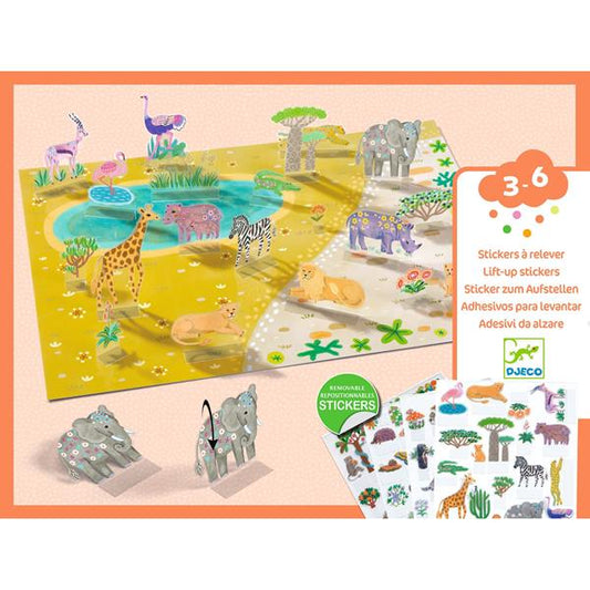 Lift-up stickers - Dieren