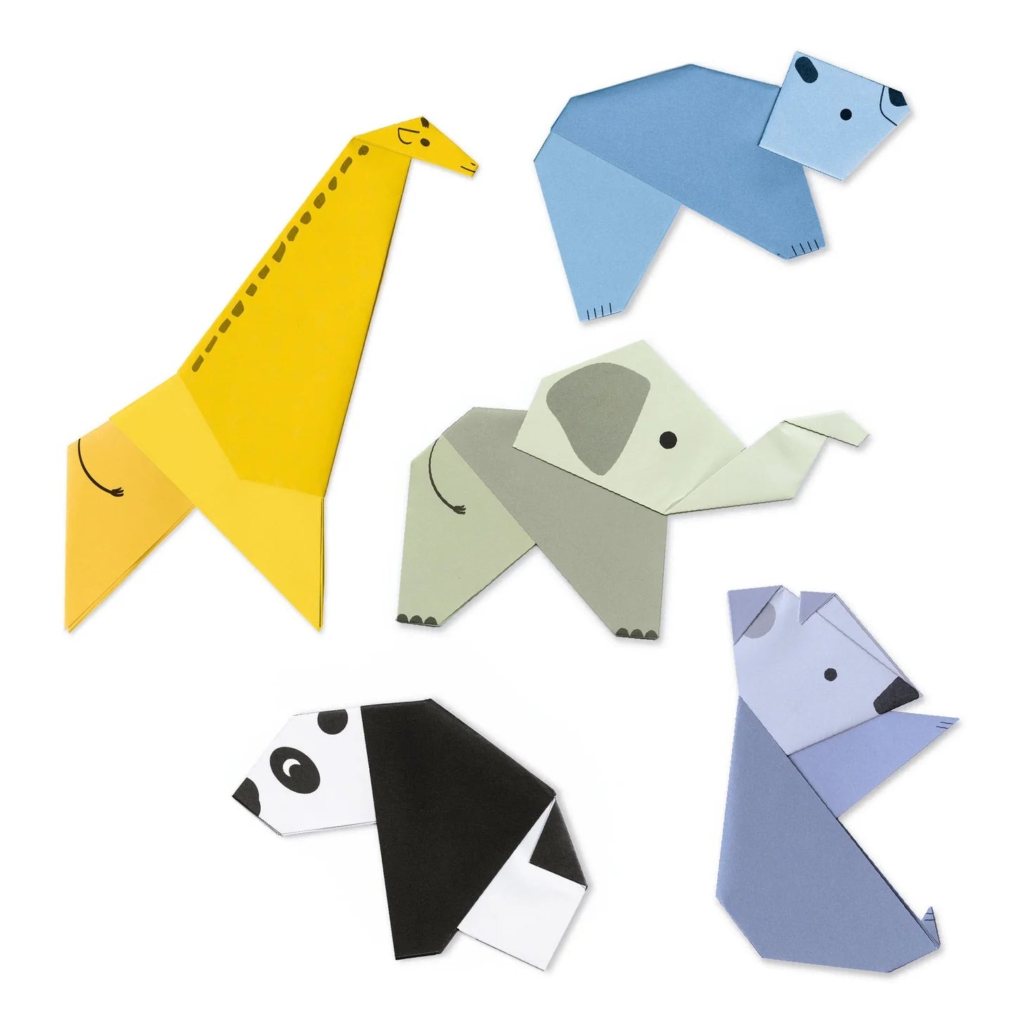 Vouwpapierset - First Paper Foldings - 1,2,3, vouwen !