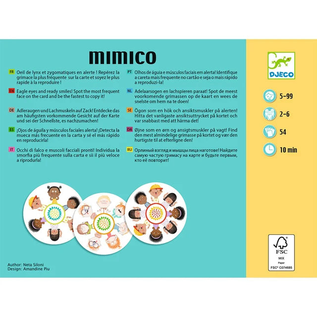 Kaartspel met gekke gezichten - MImico