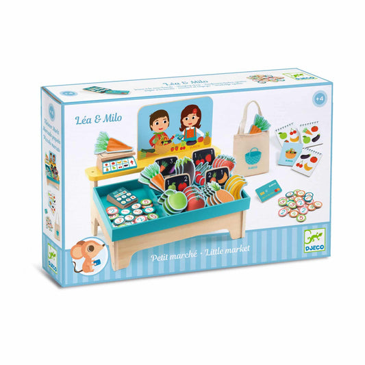Marktkraam met speelvoedsel