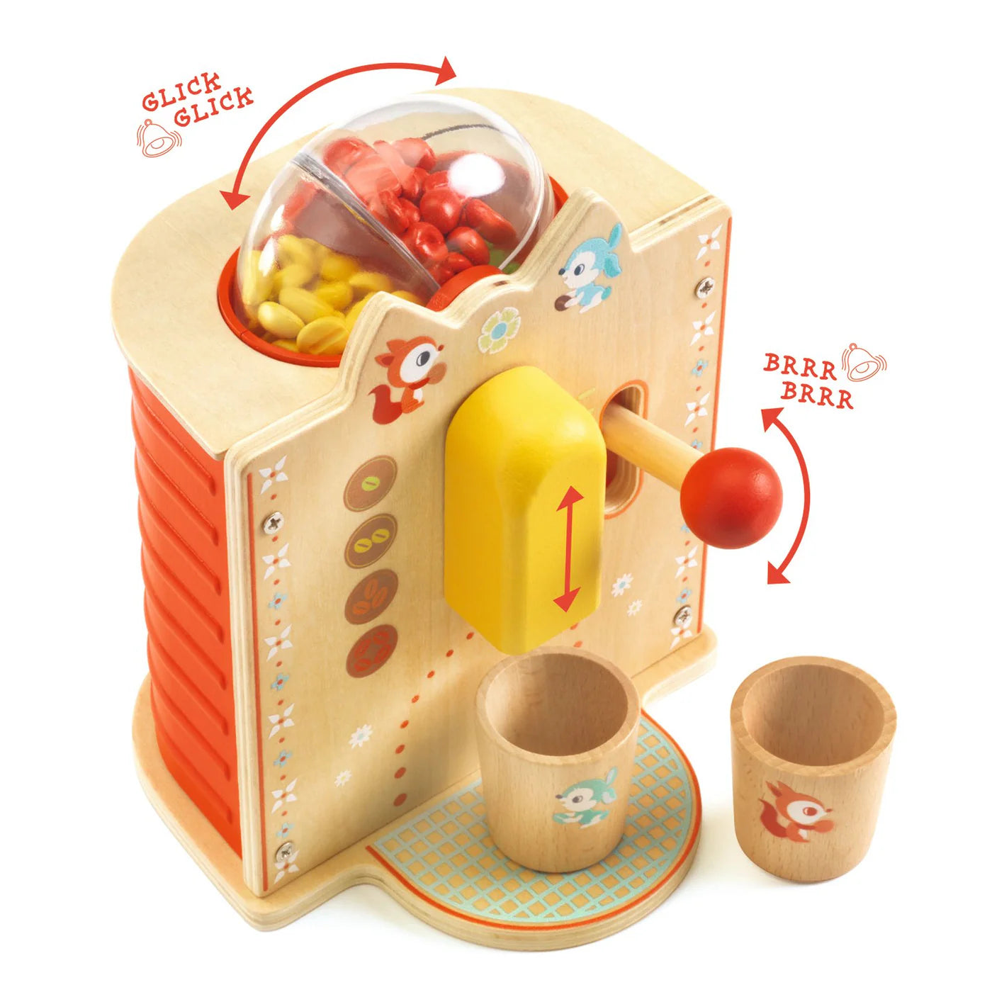 Espressoapparaat met bonen