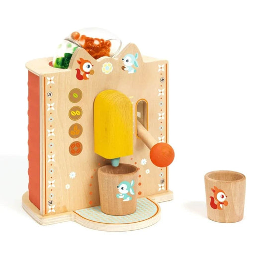 Espressoapparaat met bonen