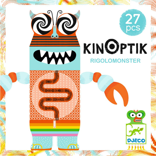 Kinoptik - Bouw- en animatieset Rigolomonster 27 delig