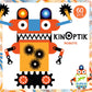 Kinoptik - Bouw- en animatieset - Robots 60 delig