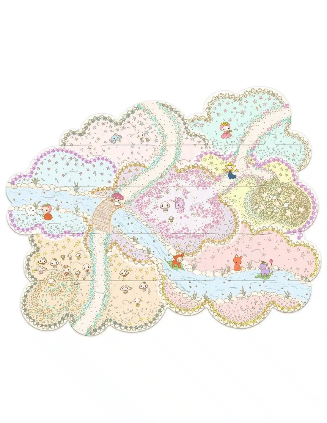 Vloerpuzzel - Puzzl'up Lily & Polo 24 + 9 stukken