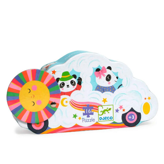 Puzzel - Wolkenauto 16 stukjes