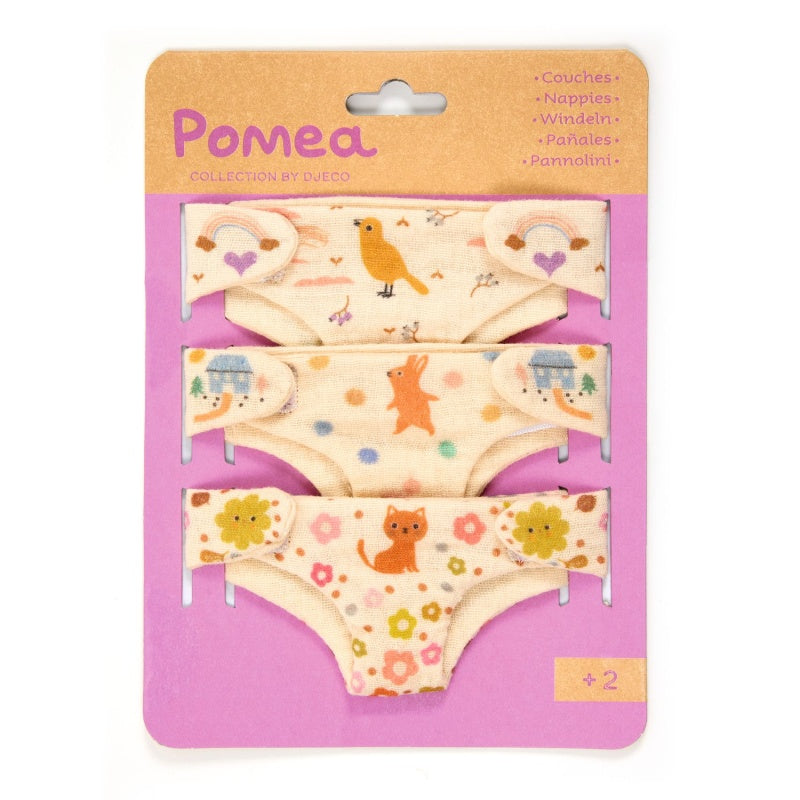Poppenluiers Pomea - 3 stuks