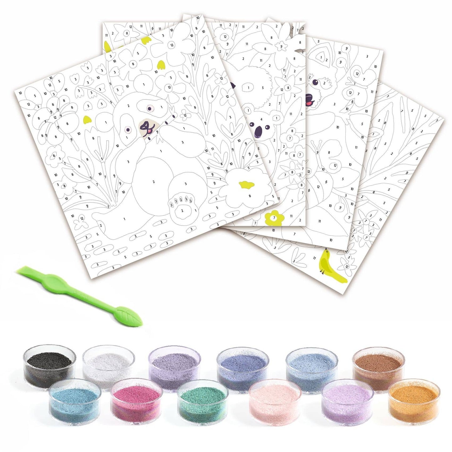 Knutselzand en glitter - Fluwelen pootjes