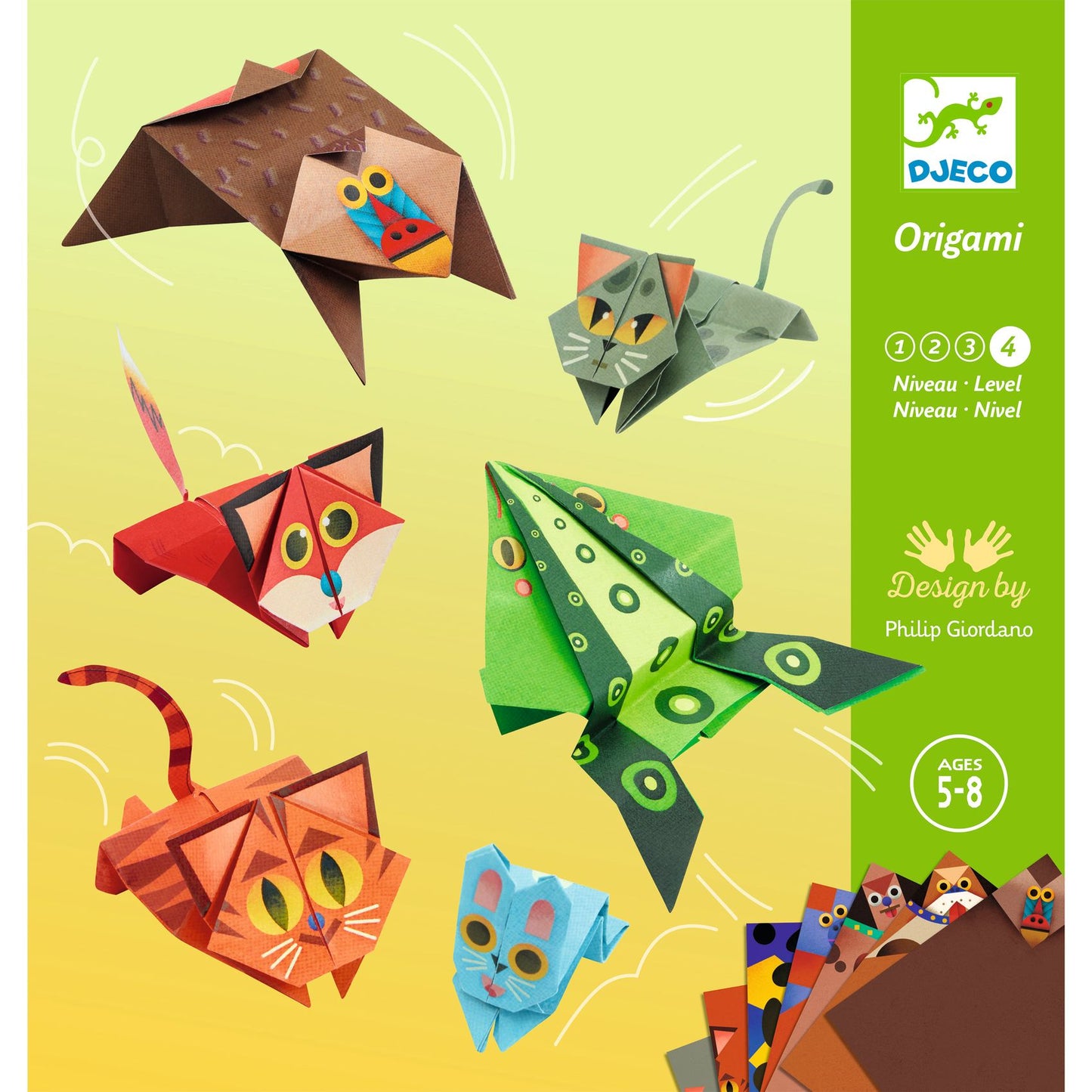 Knutselpakket - Origami springende dieren