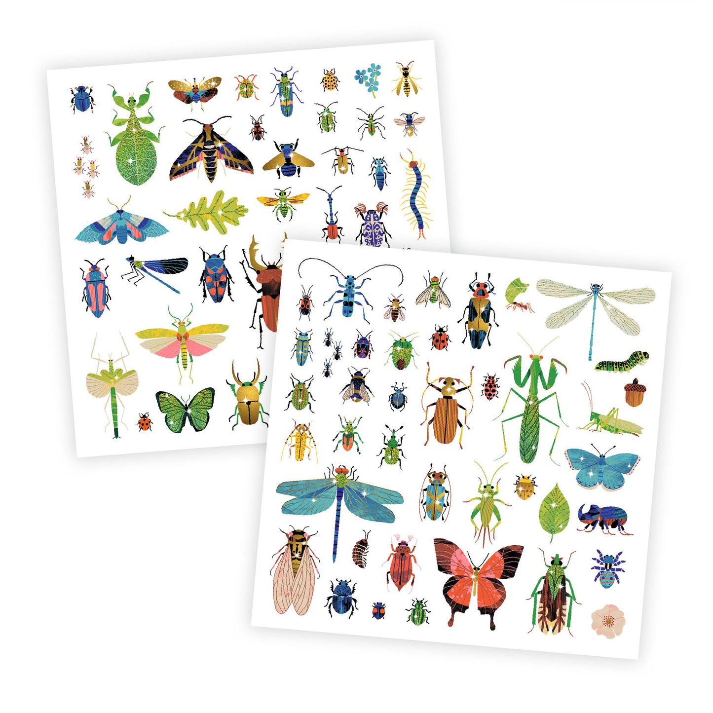 Metallic stickers - Insecten