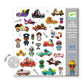 Stickers - De wereld van Crazy Motors 160 stuks