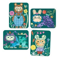 Knutselset Magic Reveal Painting - Aangeklede dieren