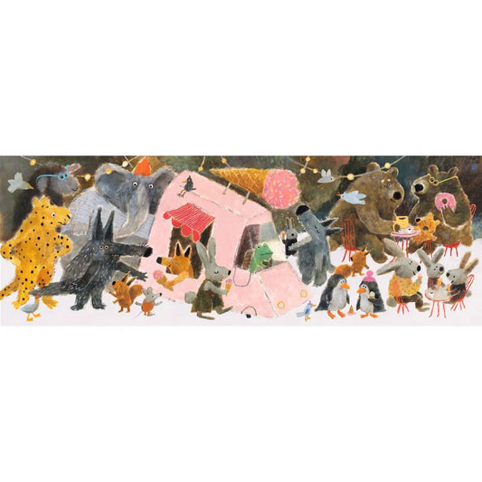 Panoramische puzzel - Het Park 100 stukjes