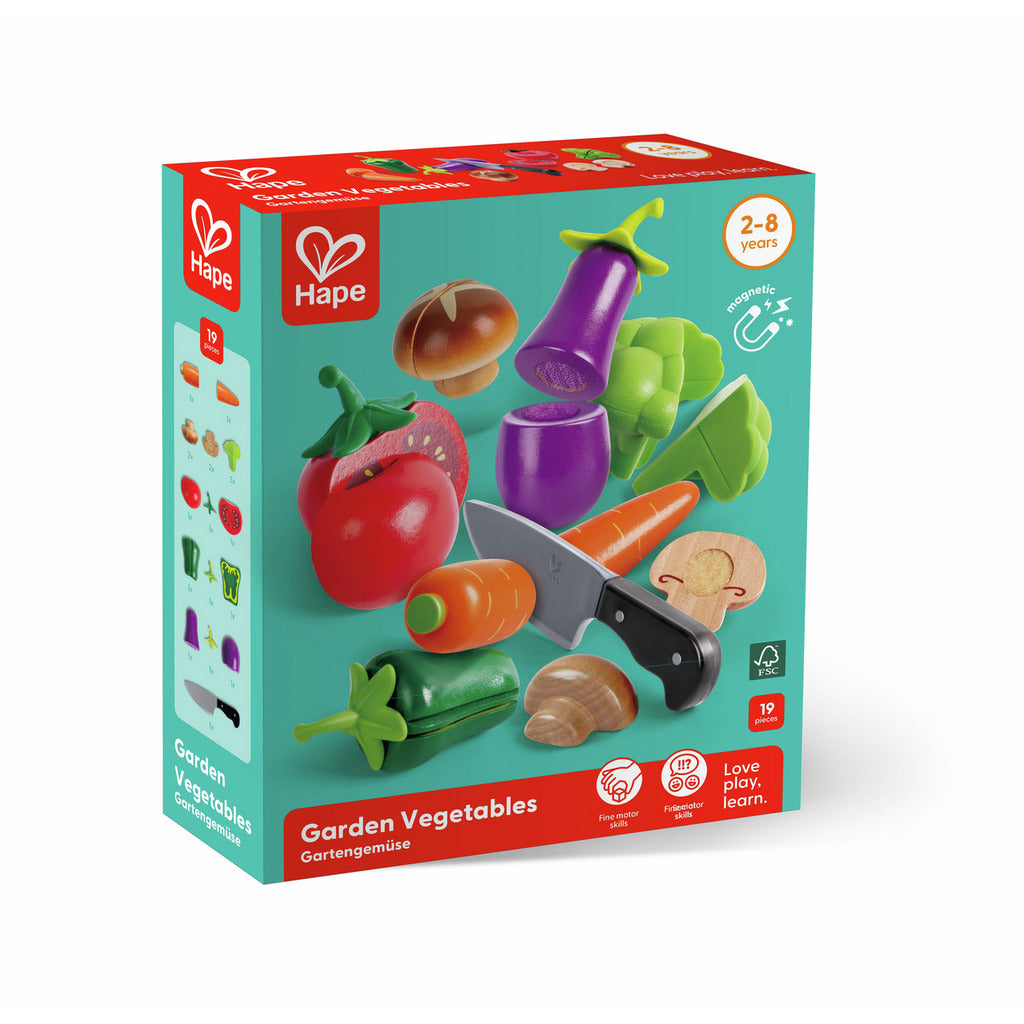 Houten speelgroenten 8 stuks