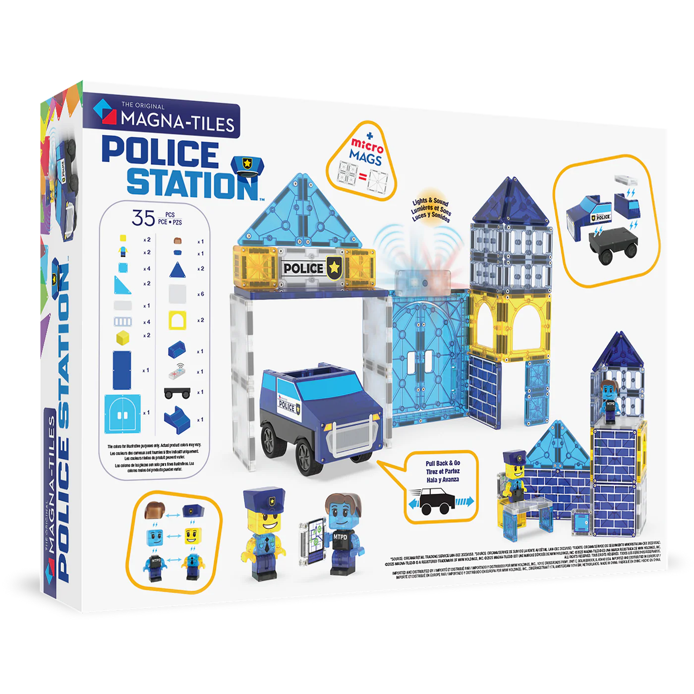 Magna-Tiles constructie - Politiebureau 35 stuks