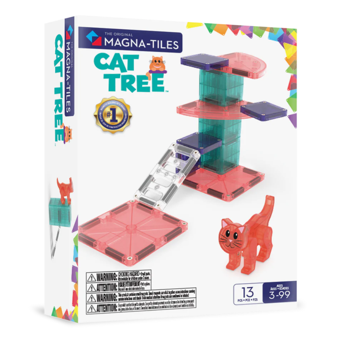 Magna-Tiles Kattenklimboom magnetische bouwset 13 stuks