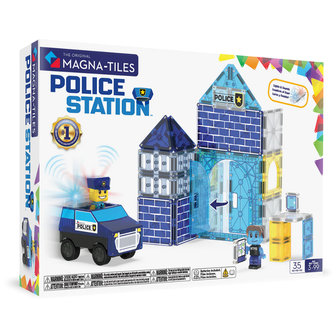 Magna-Tiles constructie - Politiebureau 35 stuks